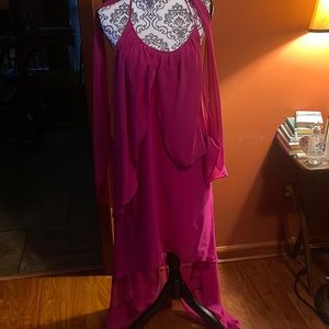NWT fuchsia Adriana Pappell cocktail dress